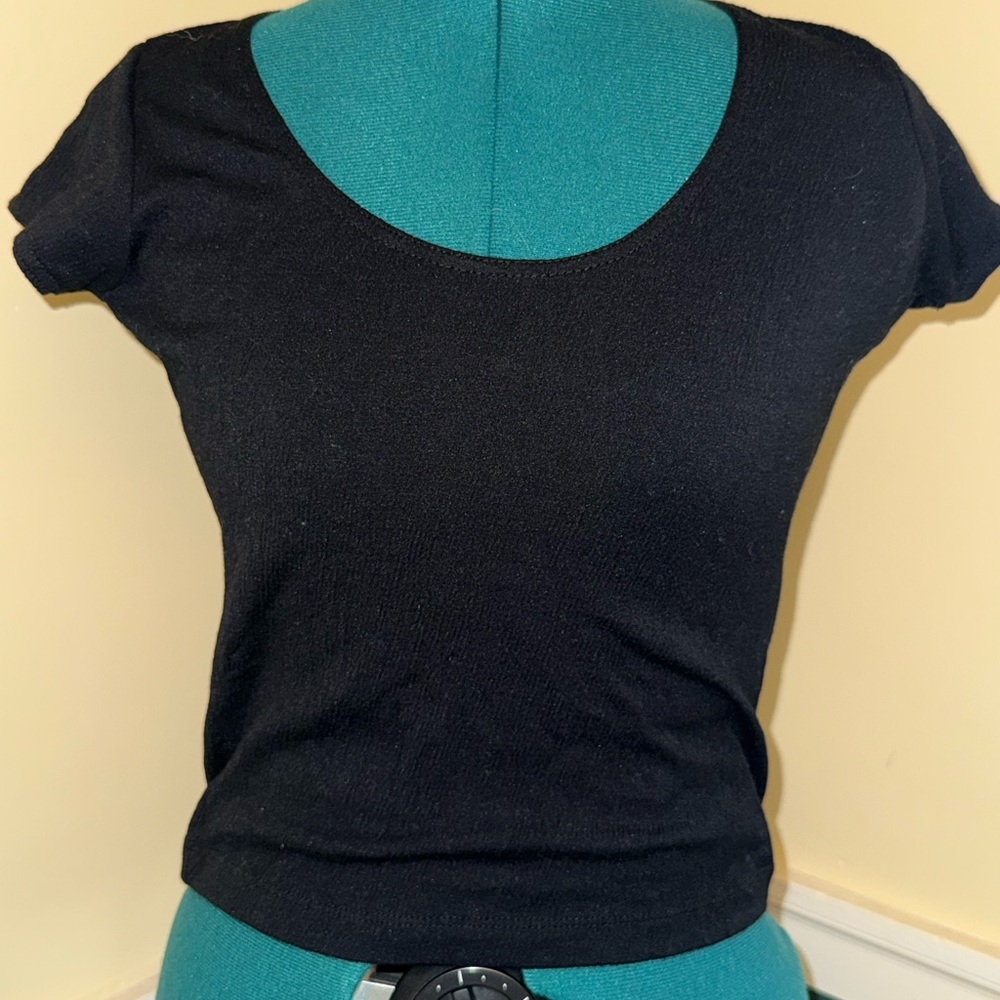 Brandy Melville Black Short Sleeve Tee